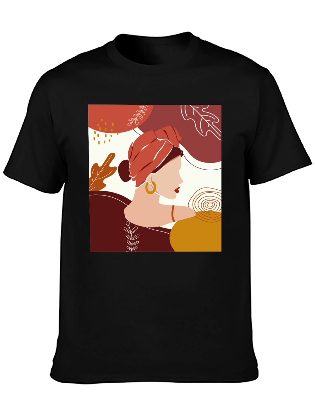 Abstract Woman Graphic Tee - Stylish Casual Wear