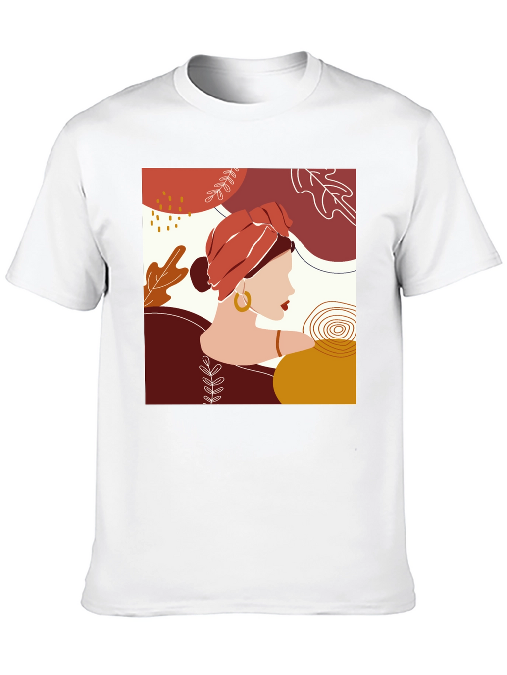 Abstract Woman Graphic Tee - Stylish Casual Wear