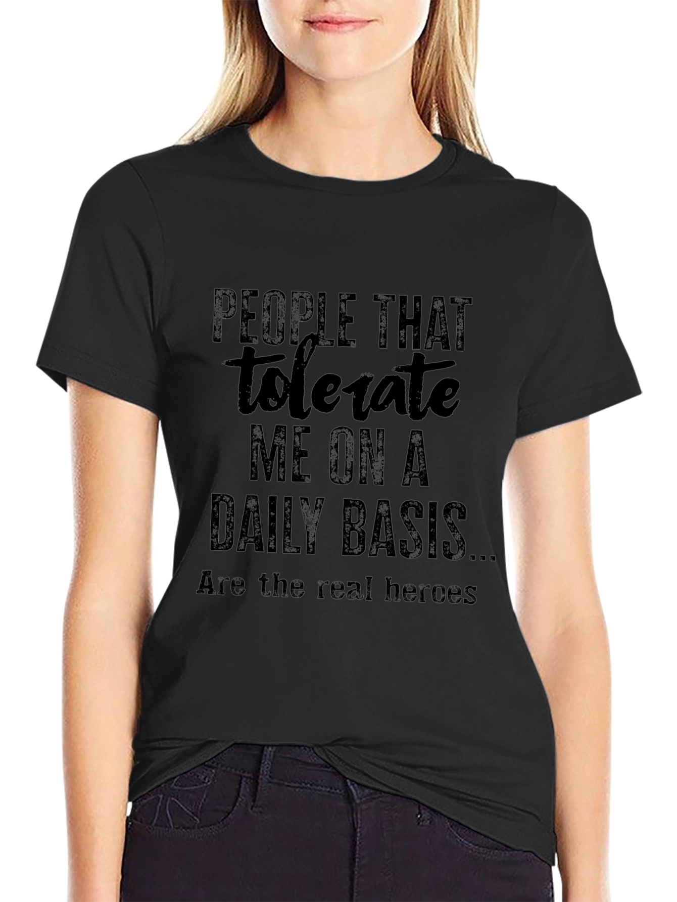 Tolerate Me Funny Graphic T-Shirt