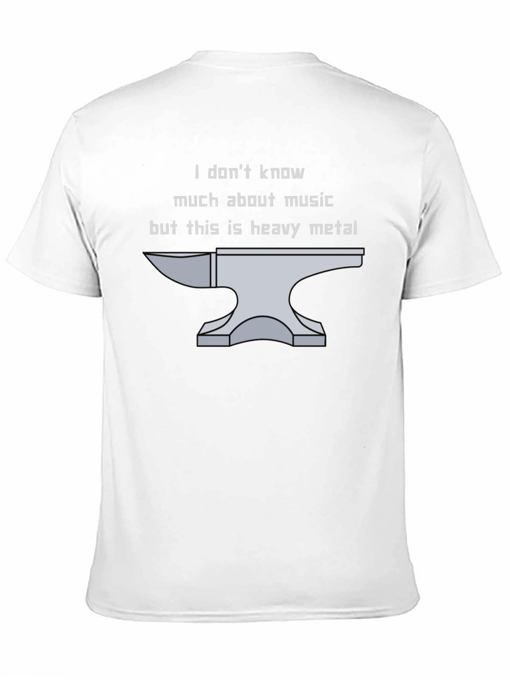 Heavy Metal Anvil T-Shirt - Funny Music Tee