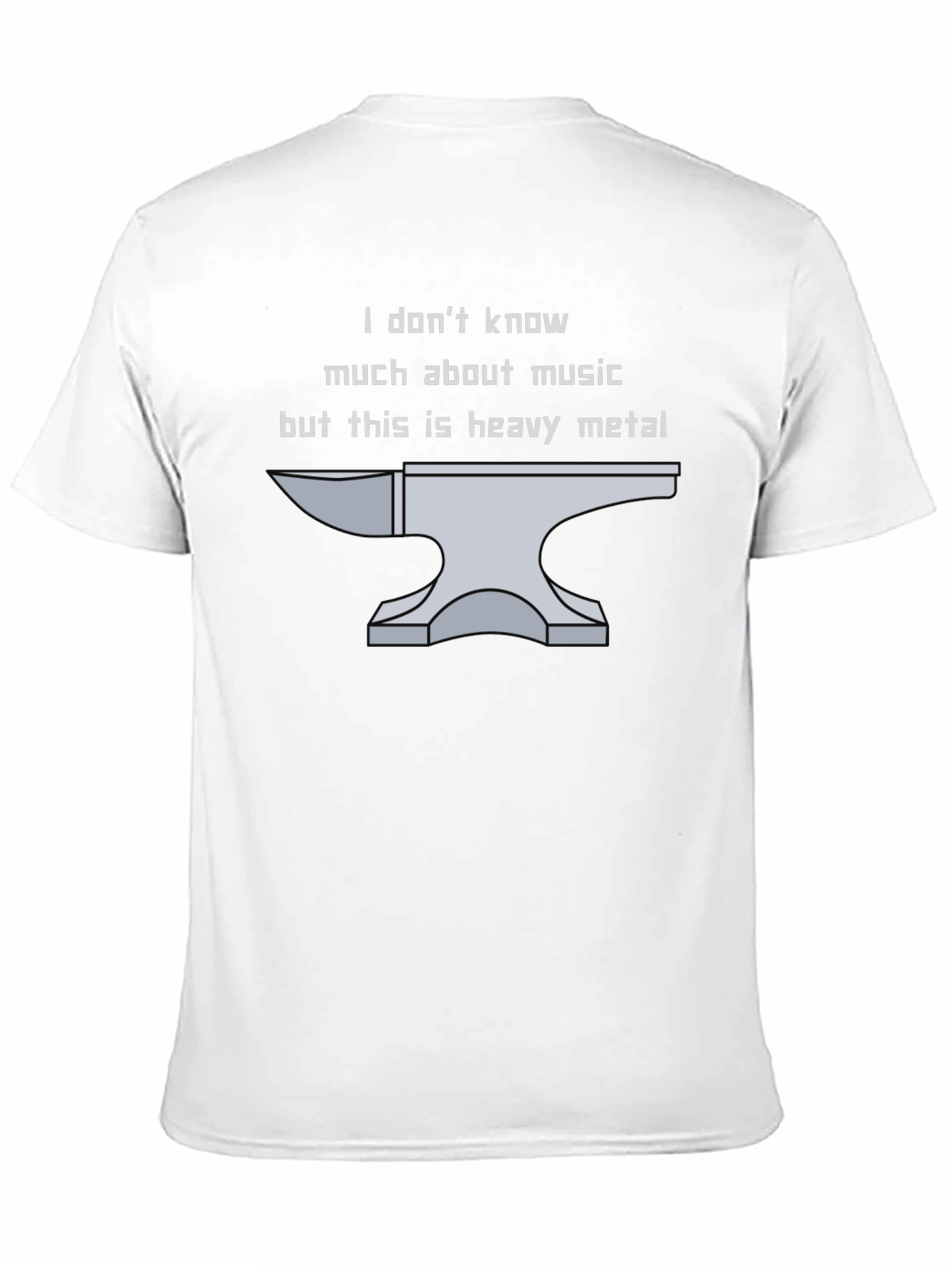 Heavy Metal Anvil T-Shirt - Funny Music Tee