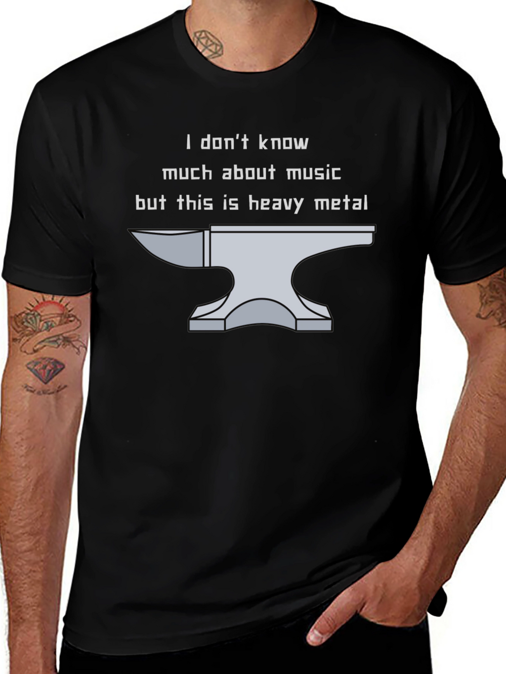 Heavy Metal Anvil T-Shirt - Funny Music Tee