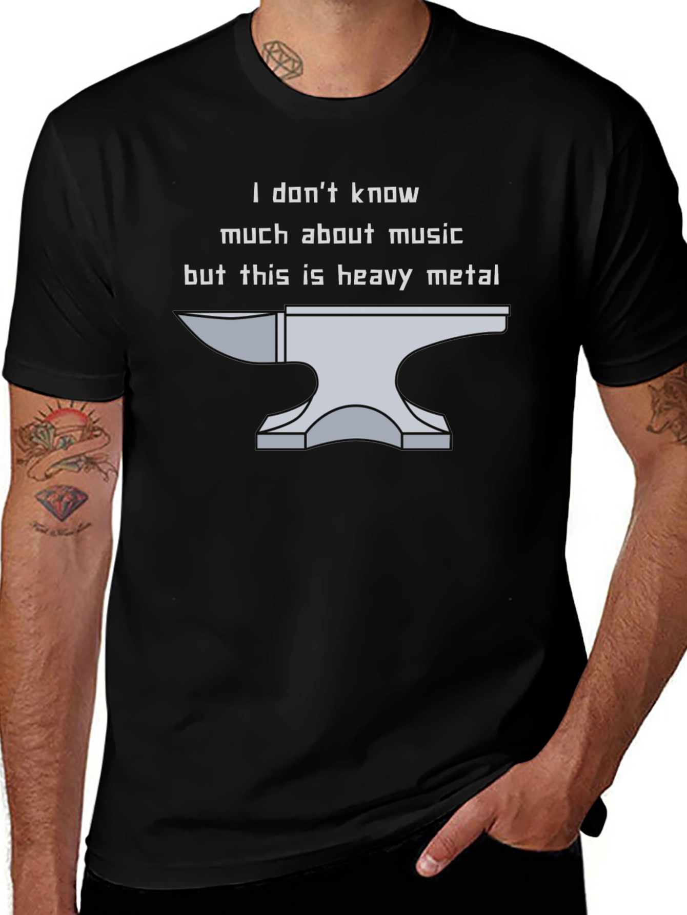 Heavy Metal Anvil T-Shirt - Funny Music Tee