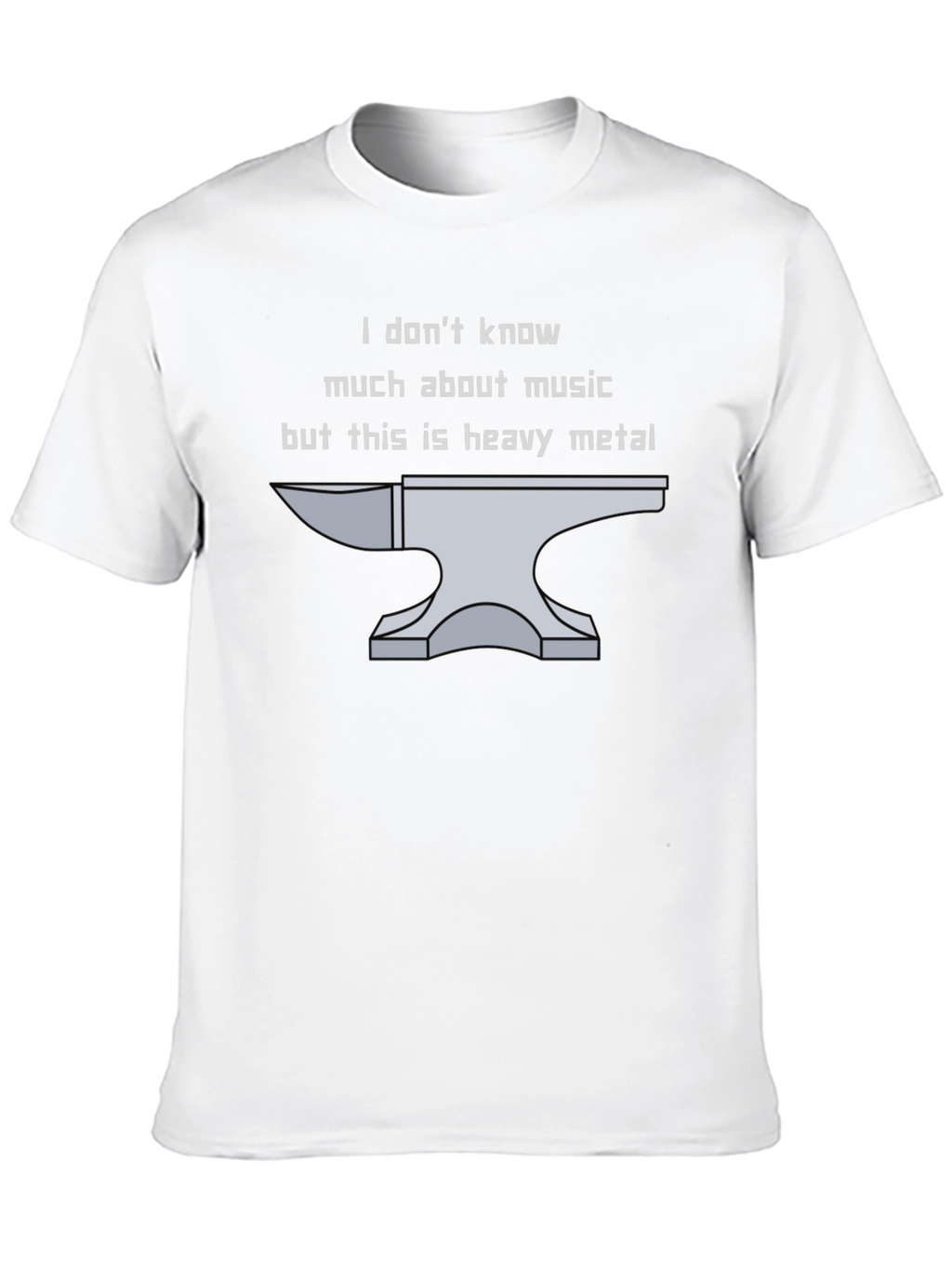 Heavy Metal Anvil T-Shirt - Funny Music Tee