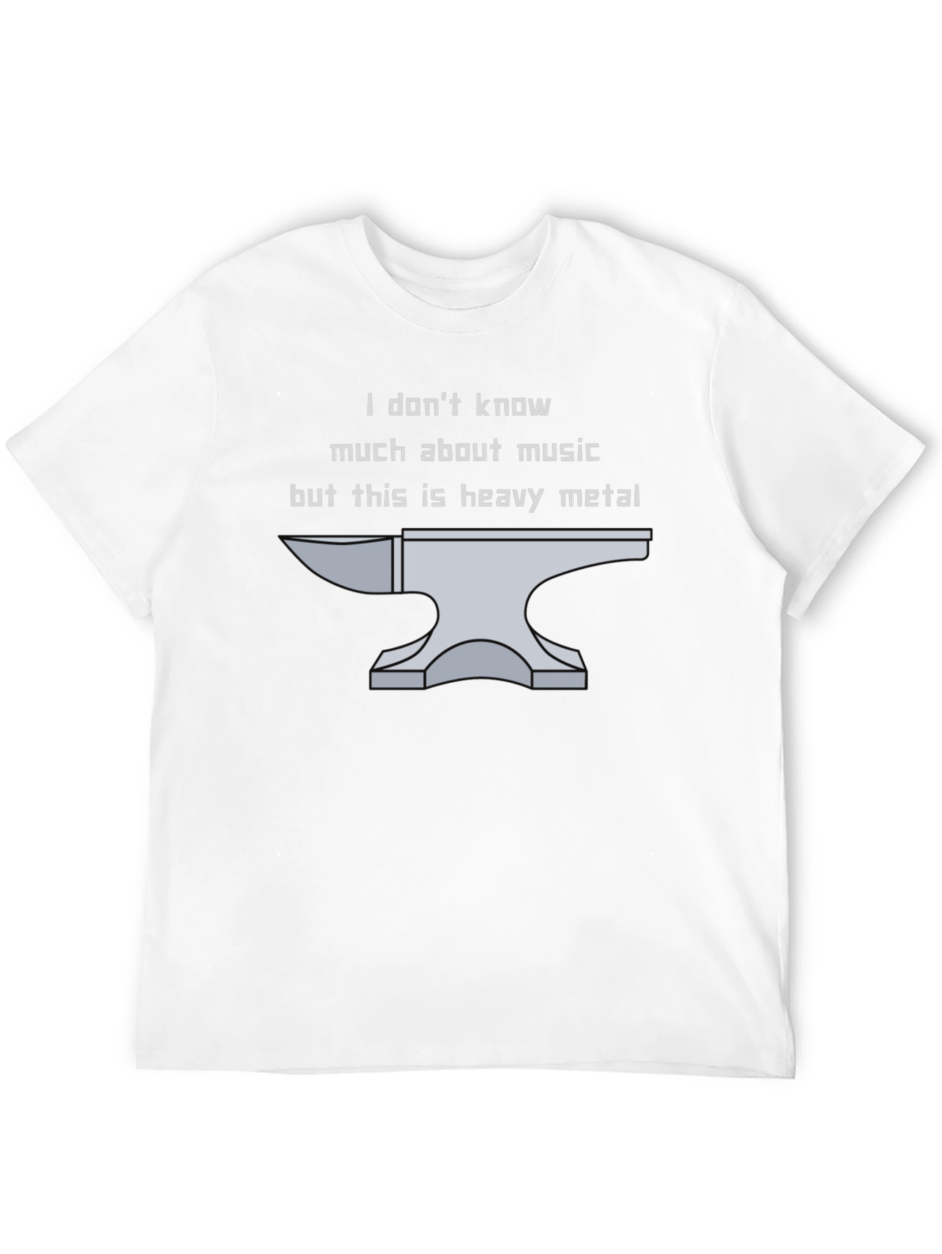 Heavy Metal Anvil T-Shirt - Funny Music Tee