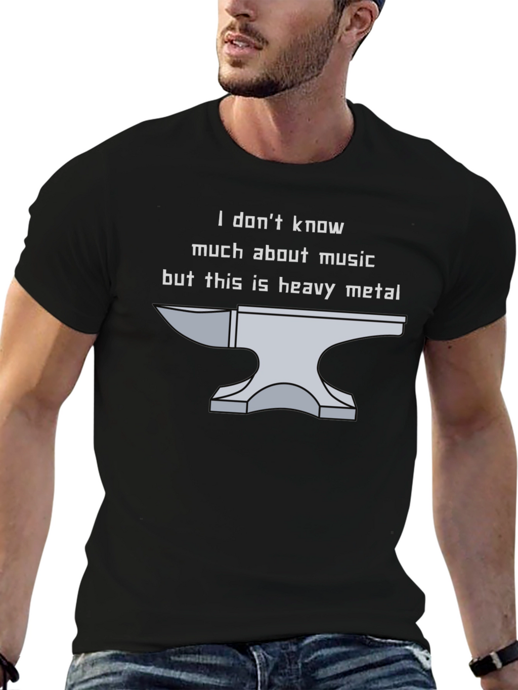 Heavy Metal Anvil T-Shirt - Funny Music Tee