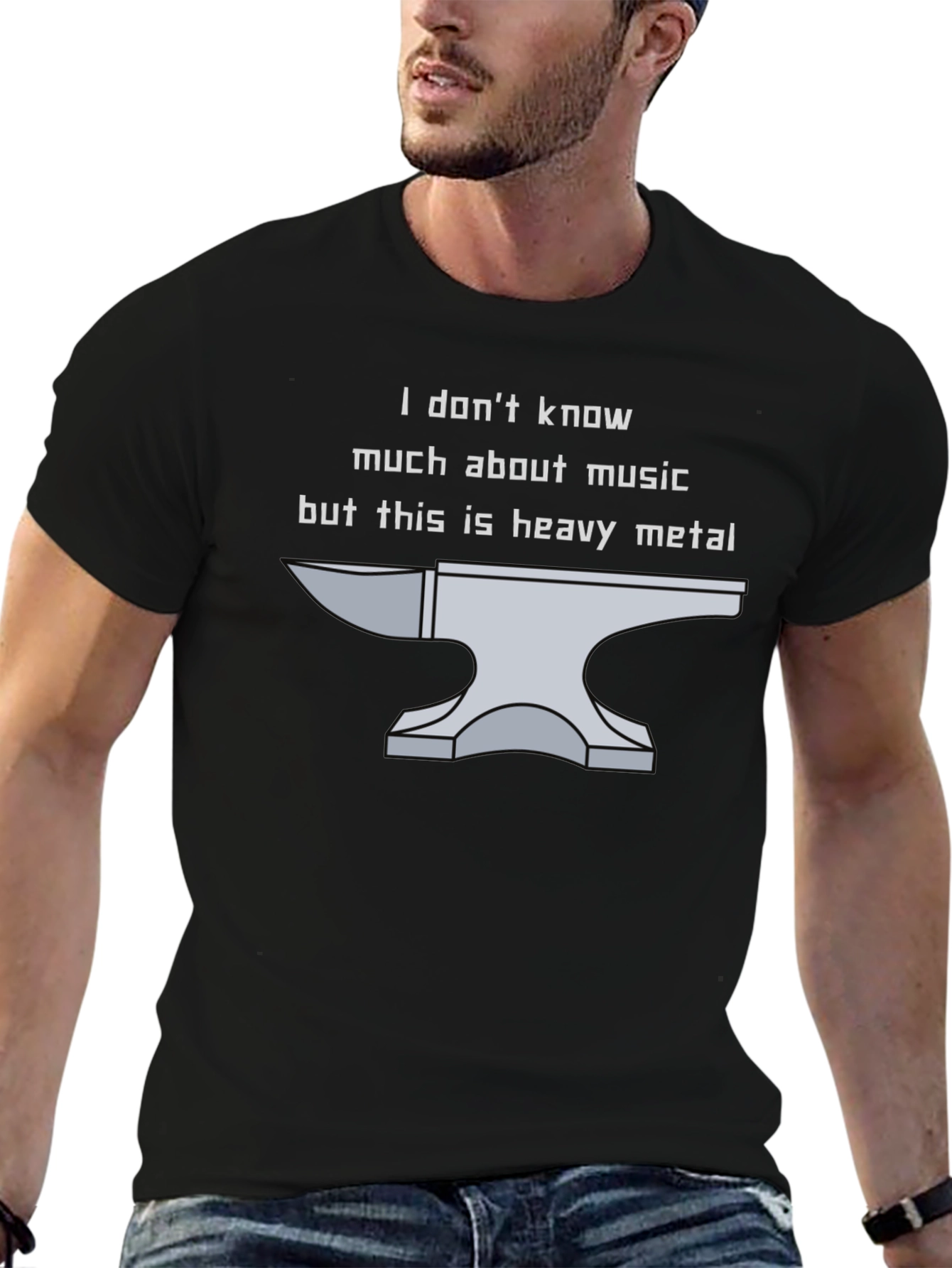 Heavy Metal Anvil T-Shirt - Funny Music Tee