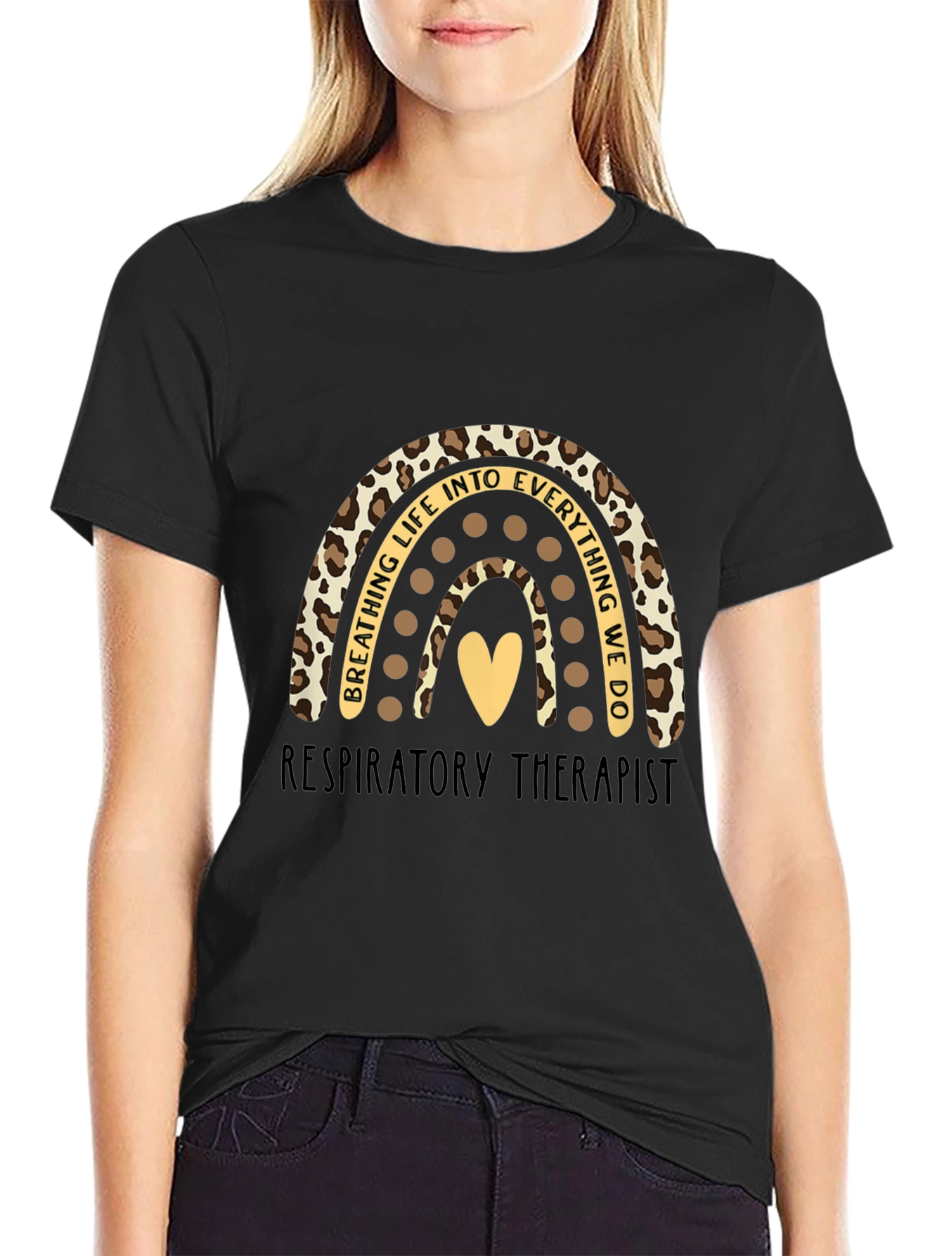 Respiratory Therapist Rainbow Graphic Tee