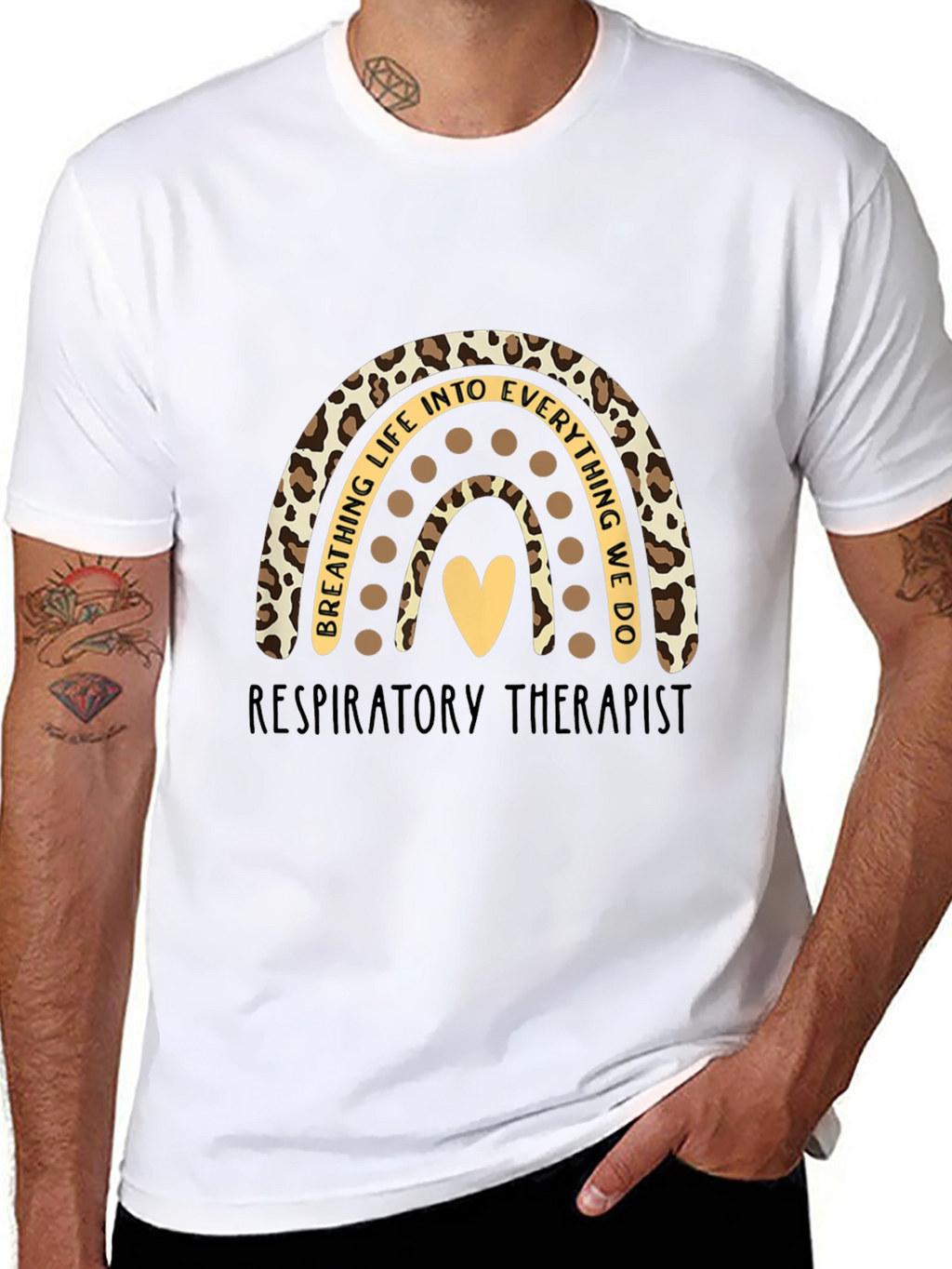 Respiratory Therapist Rainbow Graphic Tee