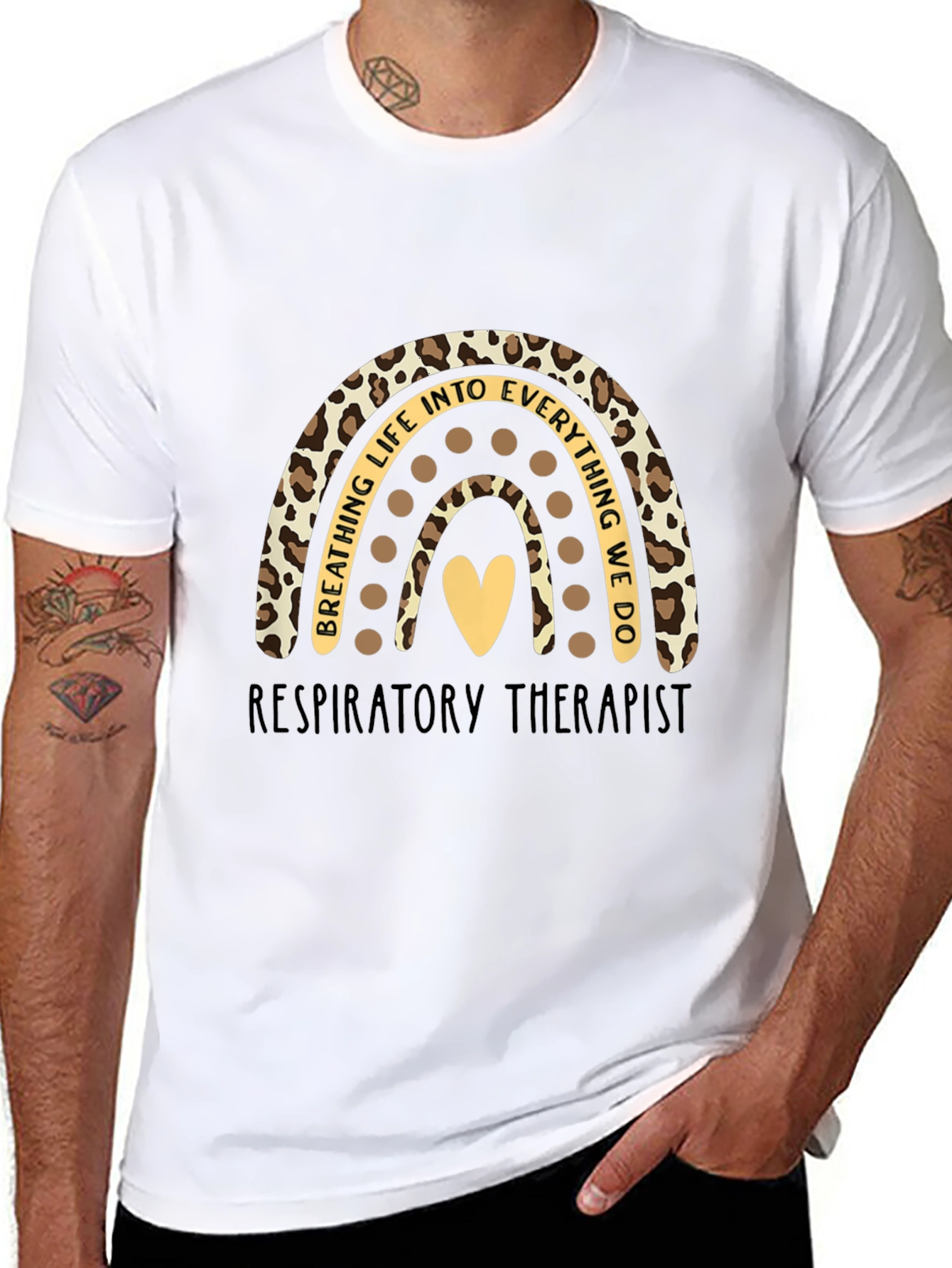 Respiratory Therapist Rainbow Graphic Tee