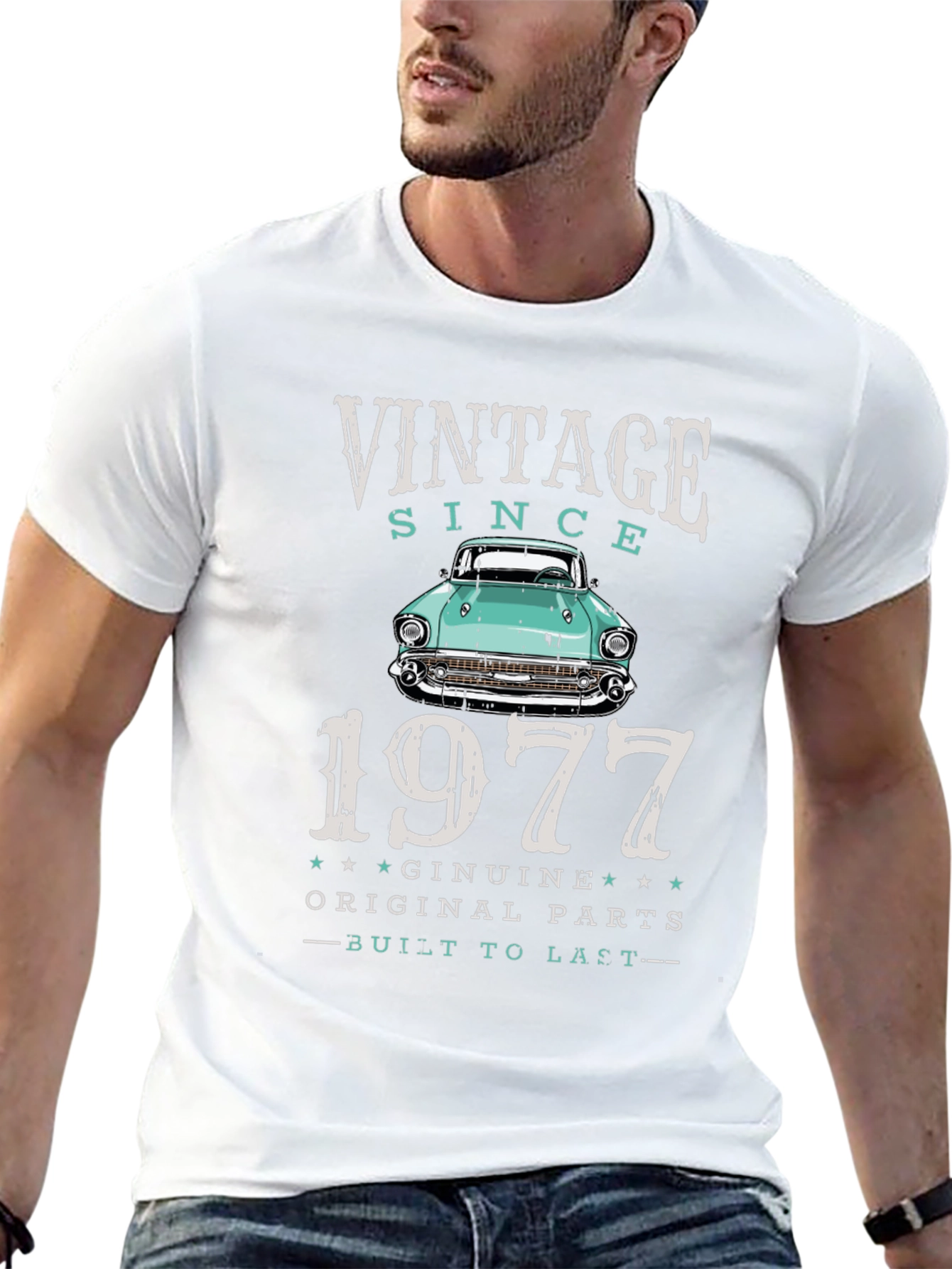 Vintage 1977 Car T-Shirt - Classic Design