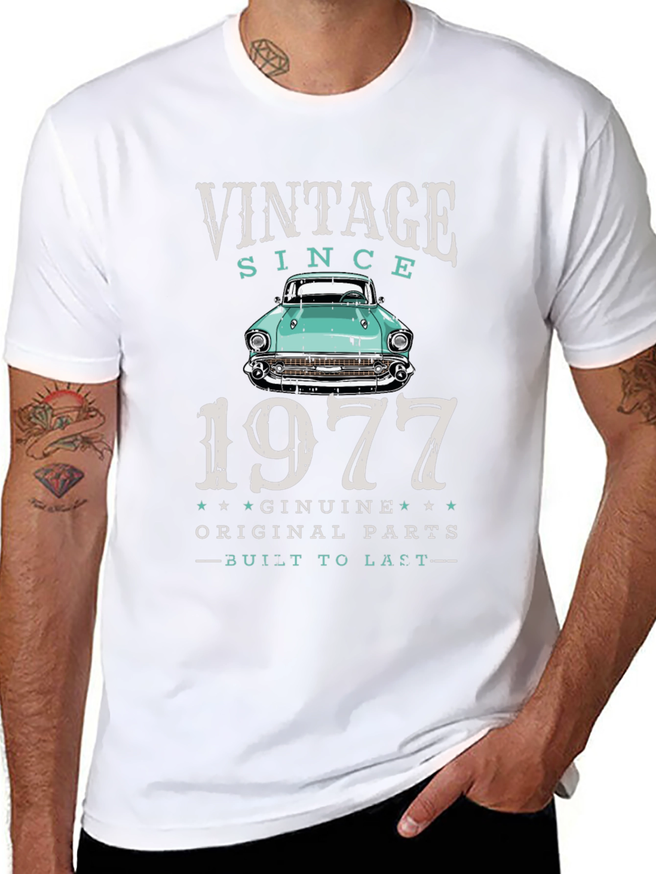 Vintage 1977 Car T-Shirt - Classic Design