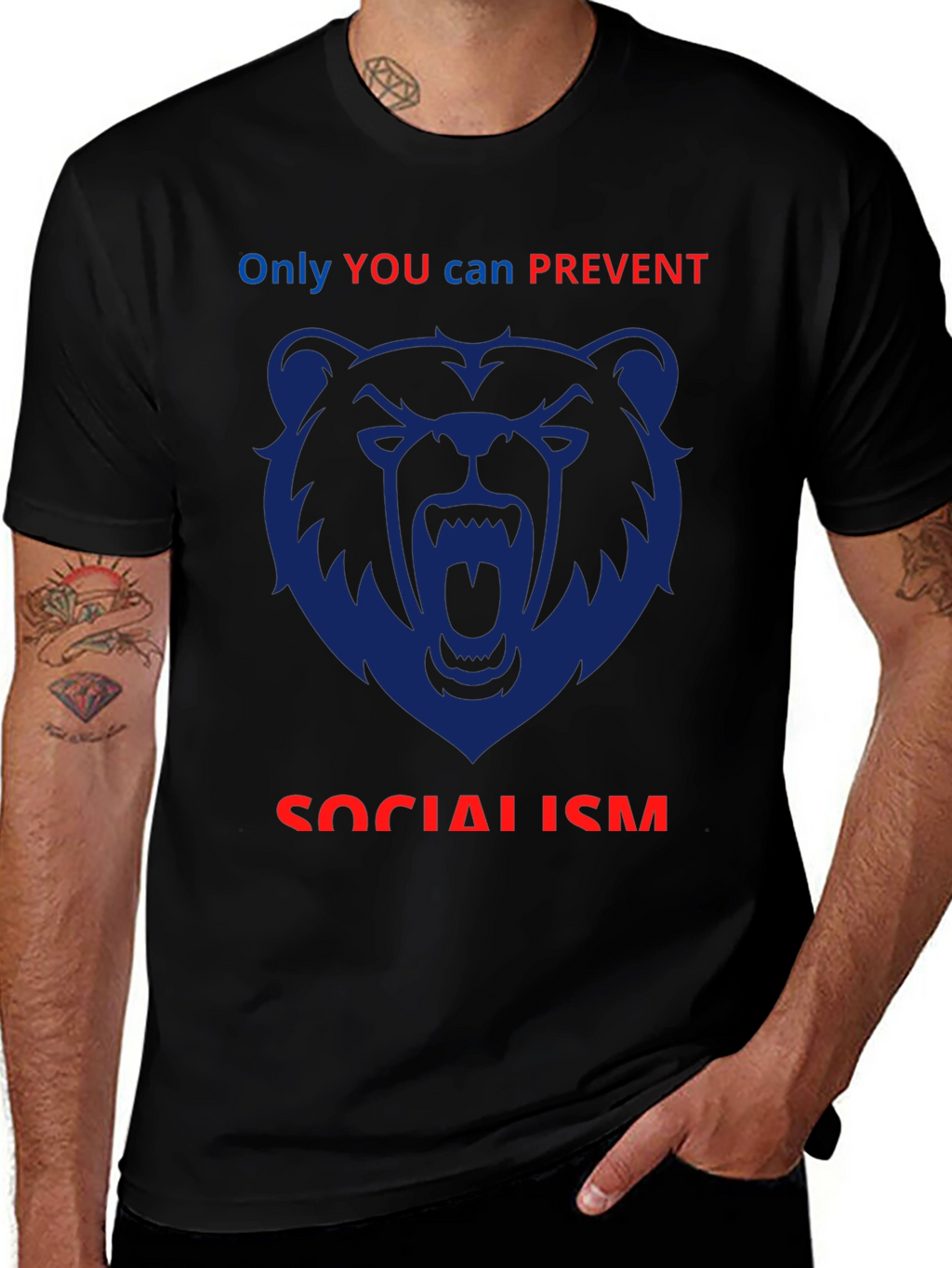 Anti-Socialism Graphic T-Shirt
