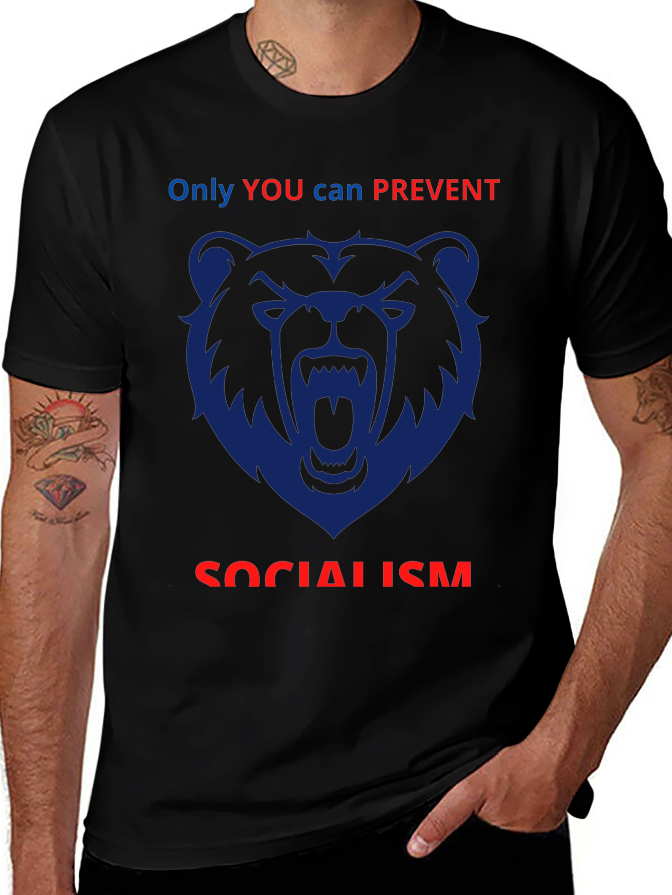 Anti-Socialism Graphic T-Shirt