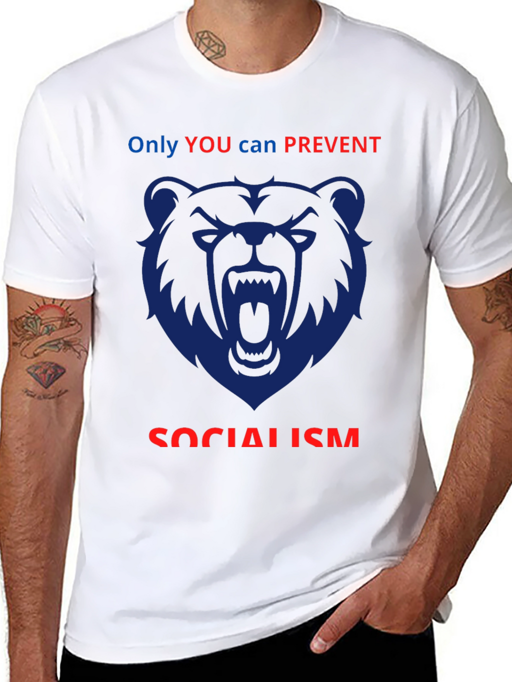 Anti-Socialism Graphic T-Shirt