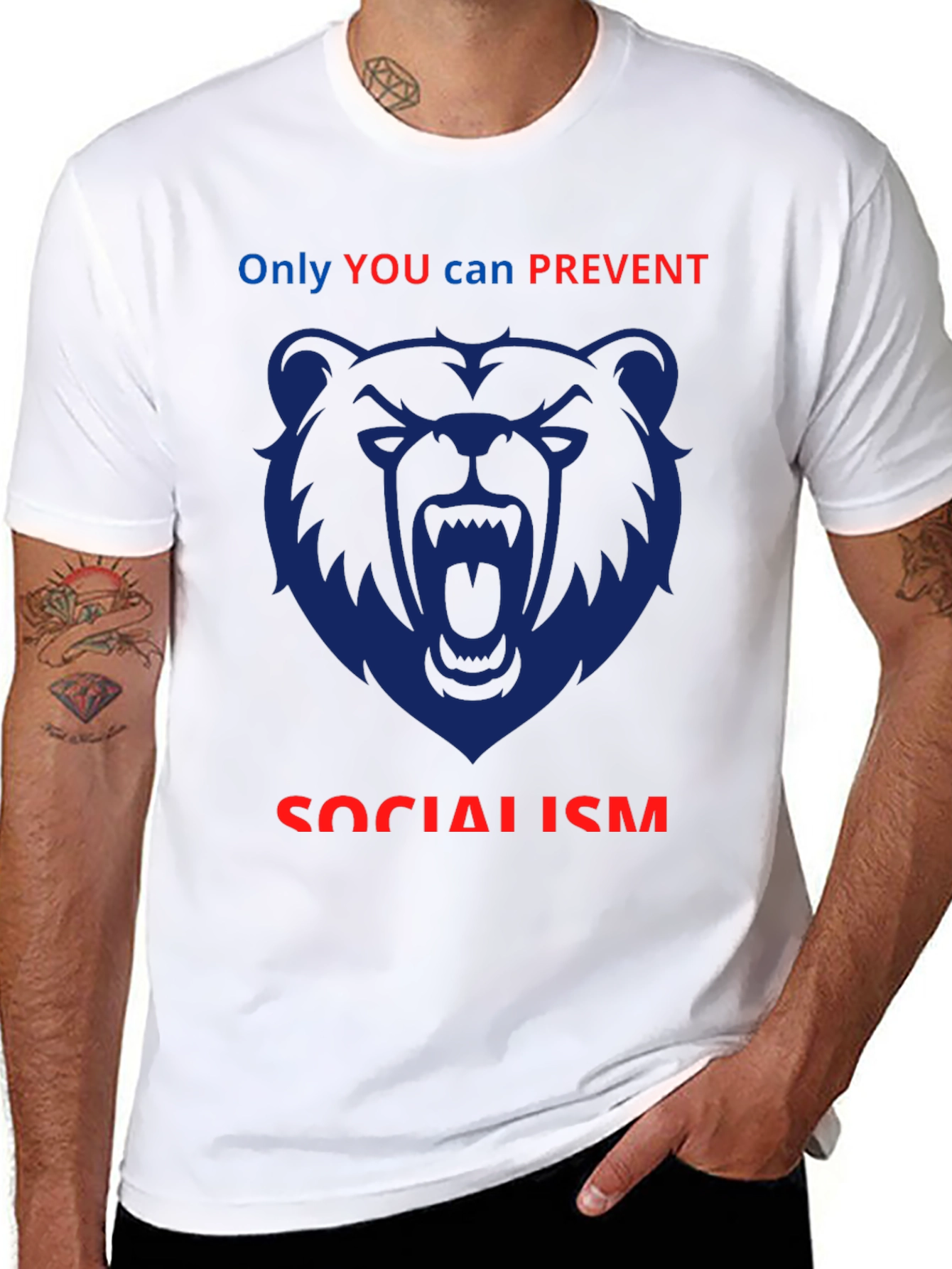 Anti-Socialism Graphic T-Shirt