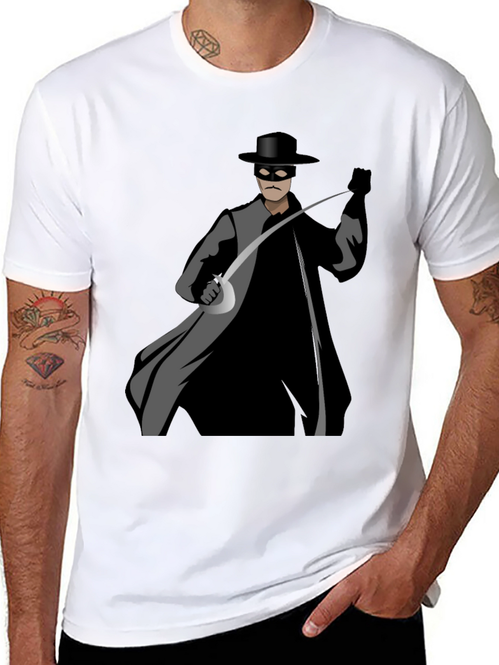 Zorro Graphic Black T-Shirt