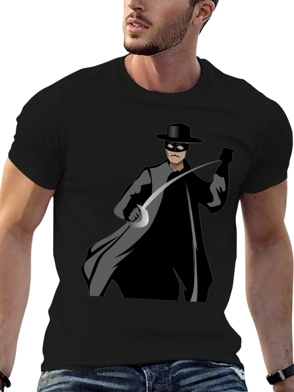 Zorro Graphic Black T-Shirt