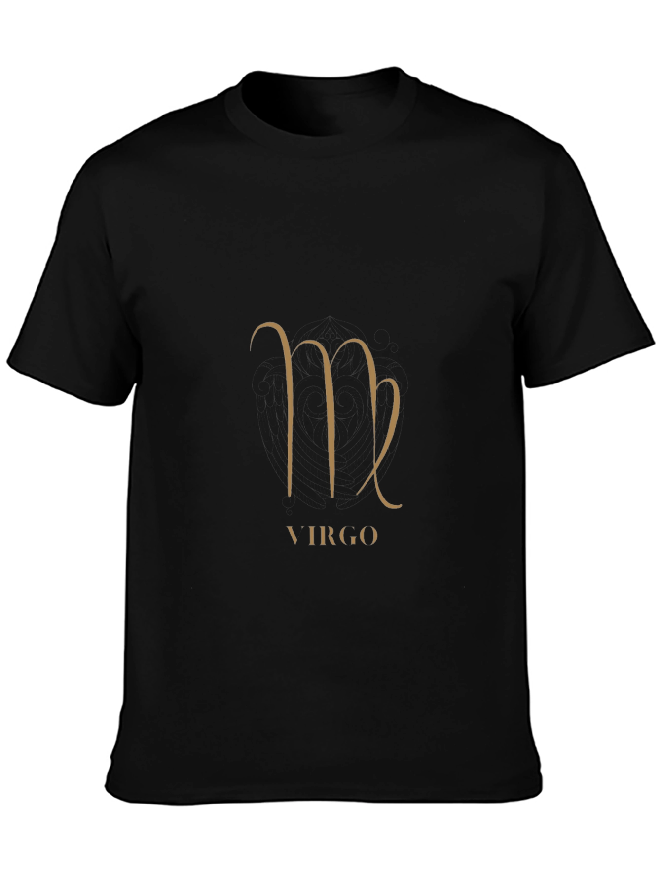 Virgo Zodiac Sign Black Graphic Tee
