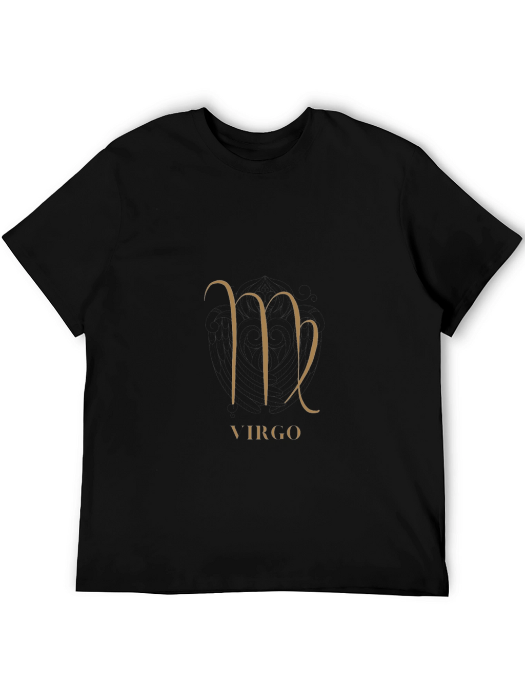 Virgo Zodiac Sign Black Graphic Tee