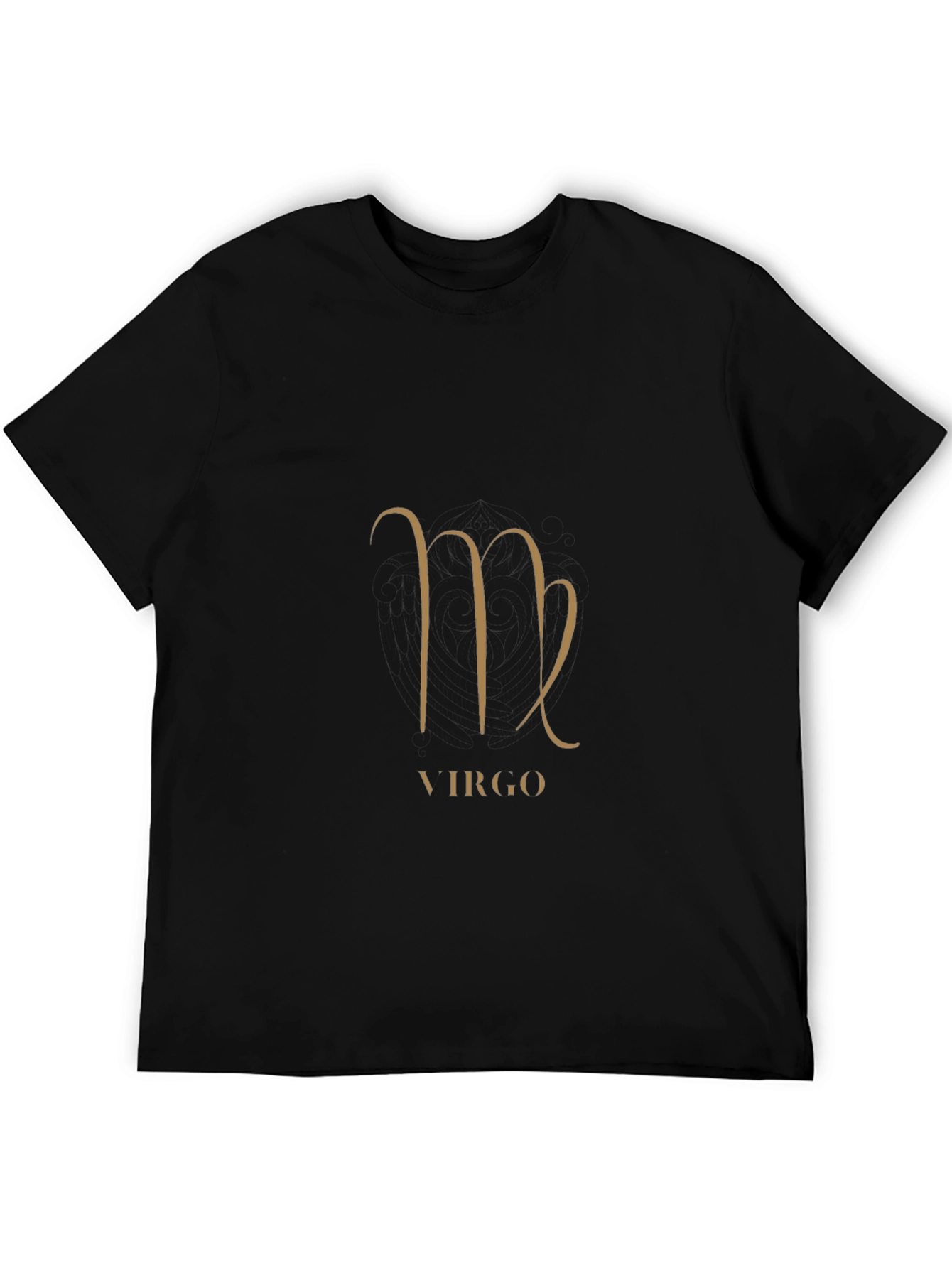 Virgo Zodiac Sign Black Graphic Tee