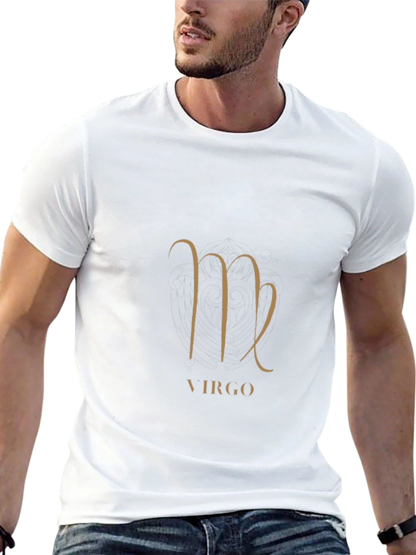 Virgo Zodiac Sign Black Graphic Tee