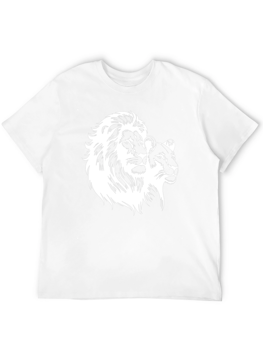 Lion & Lioness Graphic Black T-Shirt