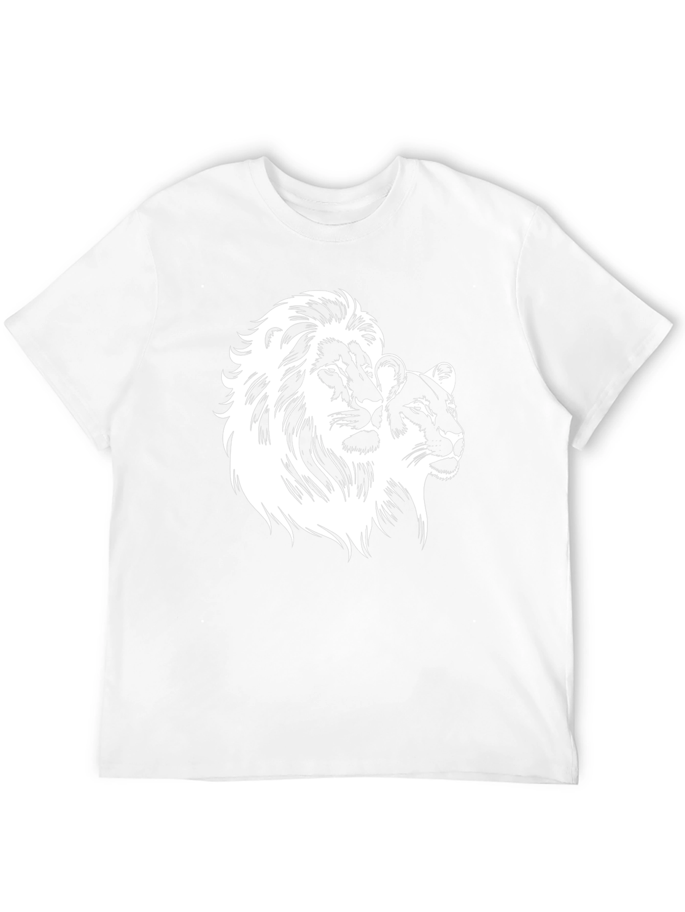 Lion & Lioness Graphic Black T-Shirt