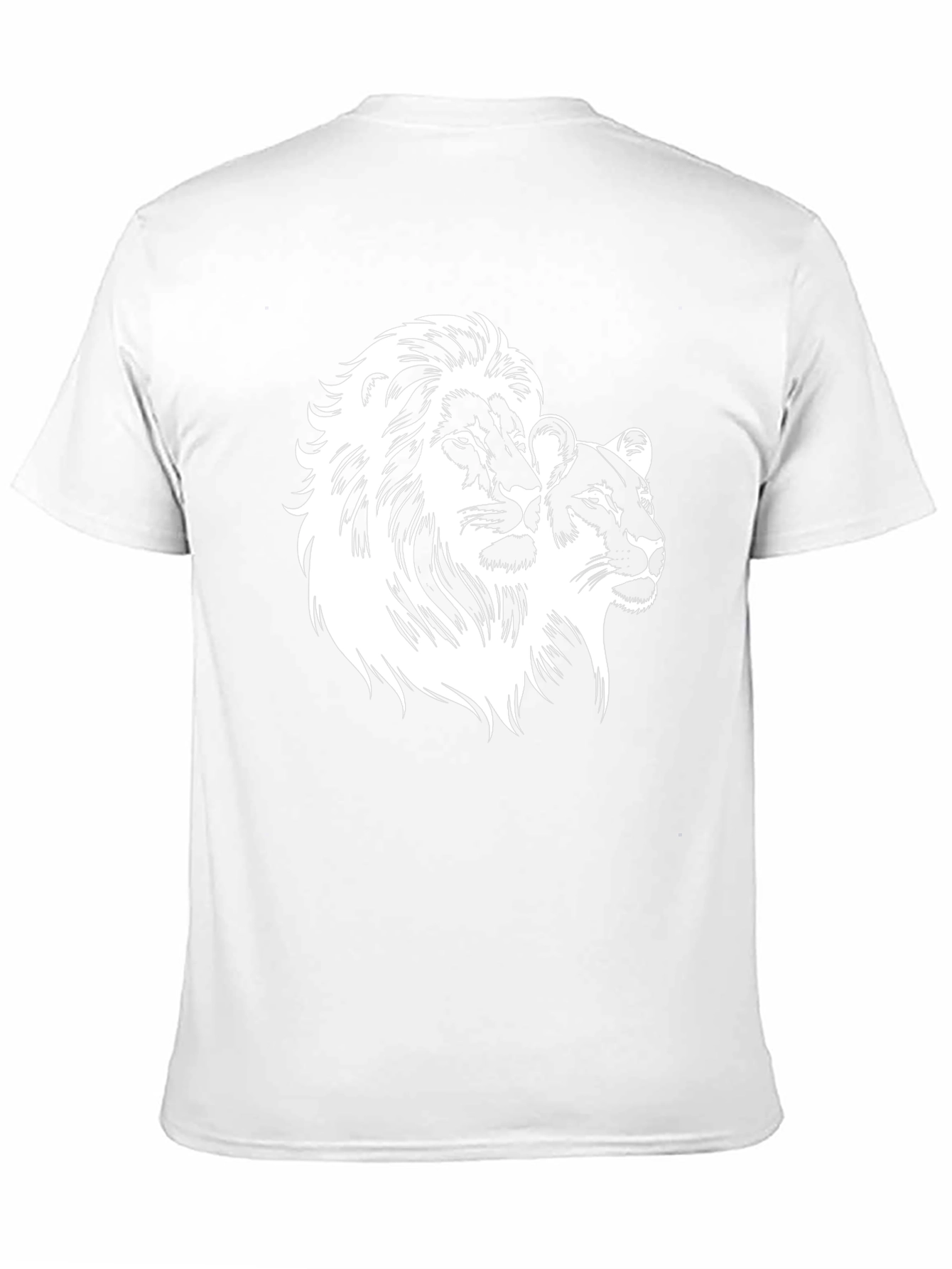 Lion & Lioness Graphic Black T-Shirt