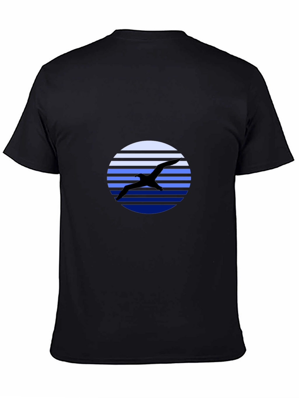 Bird Silhouette Graphic Tee - Mens Black T-Shirt