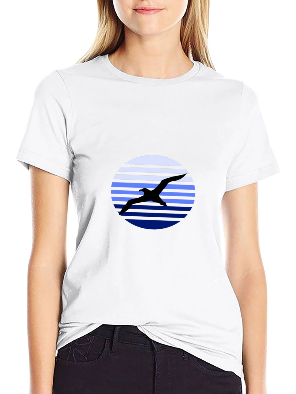 Bird Silhouette Graphic Tee - Mens Black T-Shirt