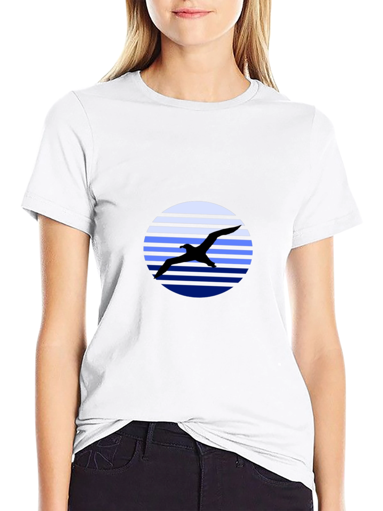 Bird Silhouette Graphic Tee - Mens Black T-Shirt