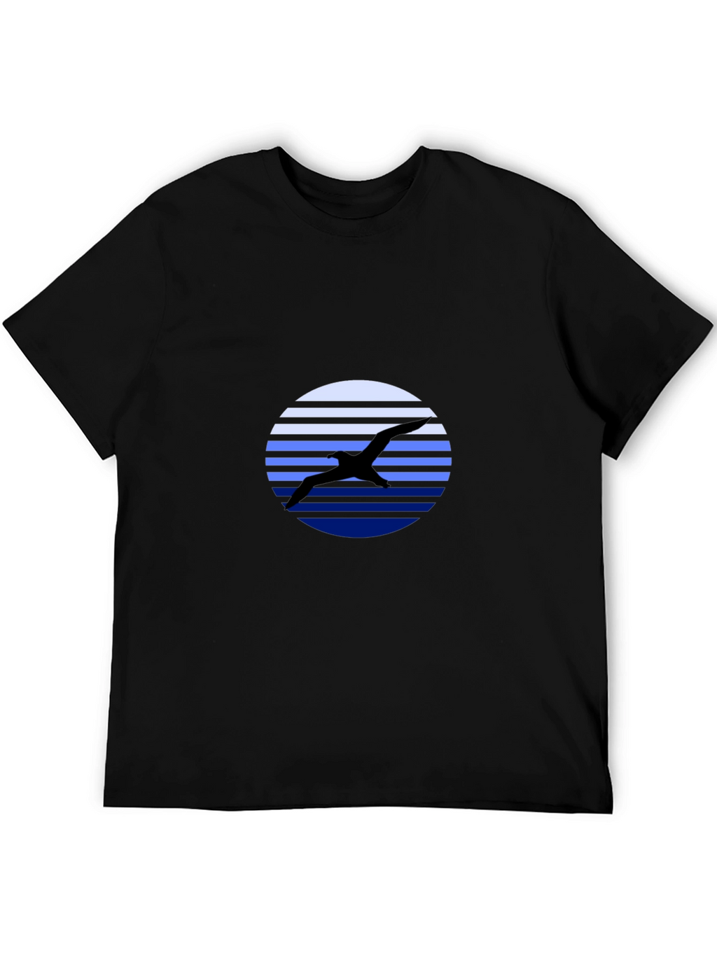 Bird Silhouette Graphic Tee - Mens Black T-Shirt