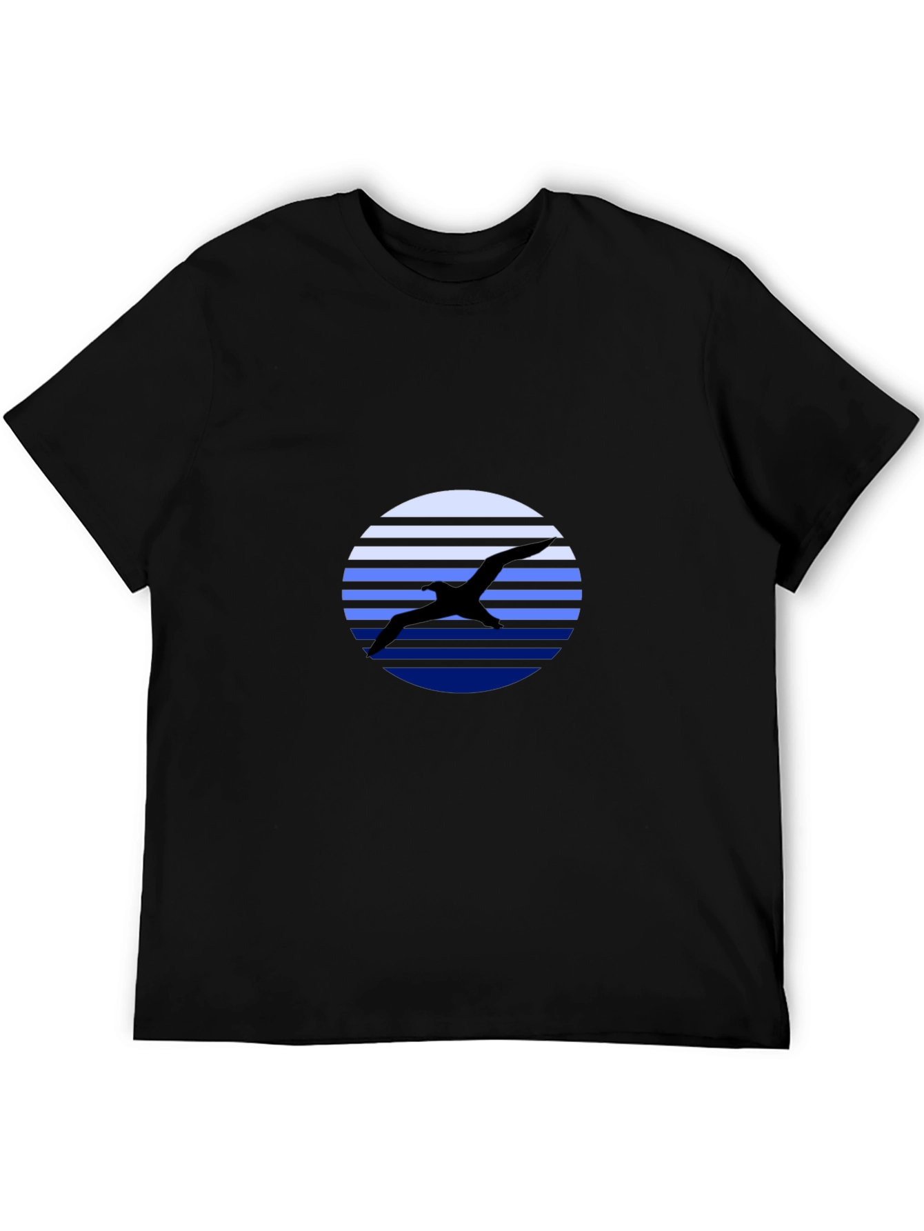 Bird Silhouette Graphic Tee - Mens Black T-Shirt