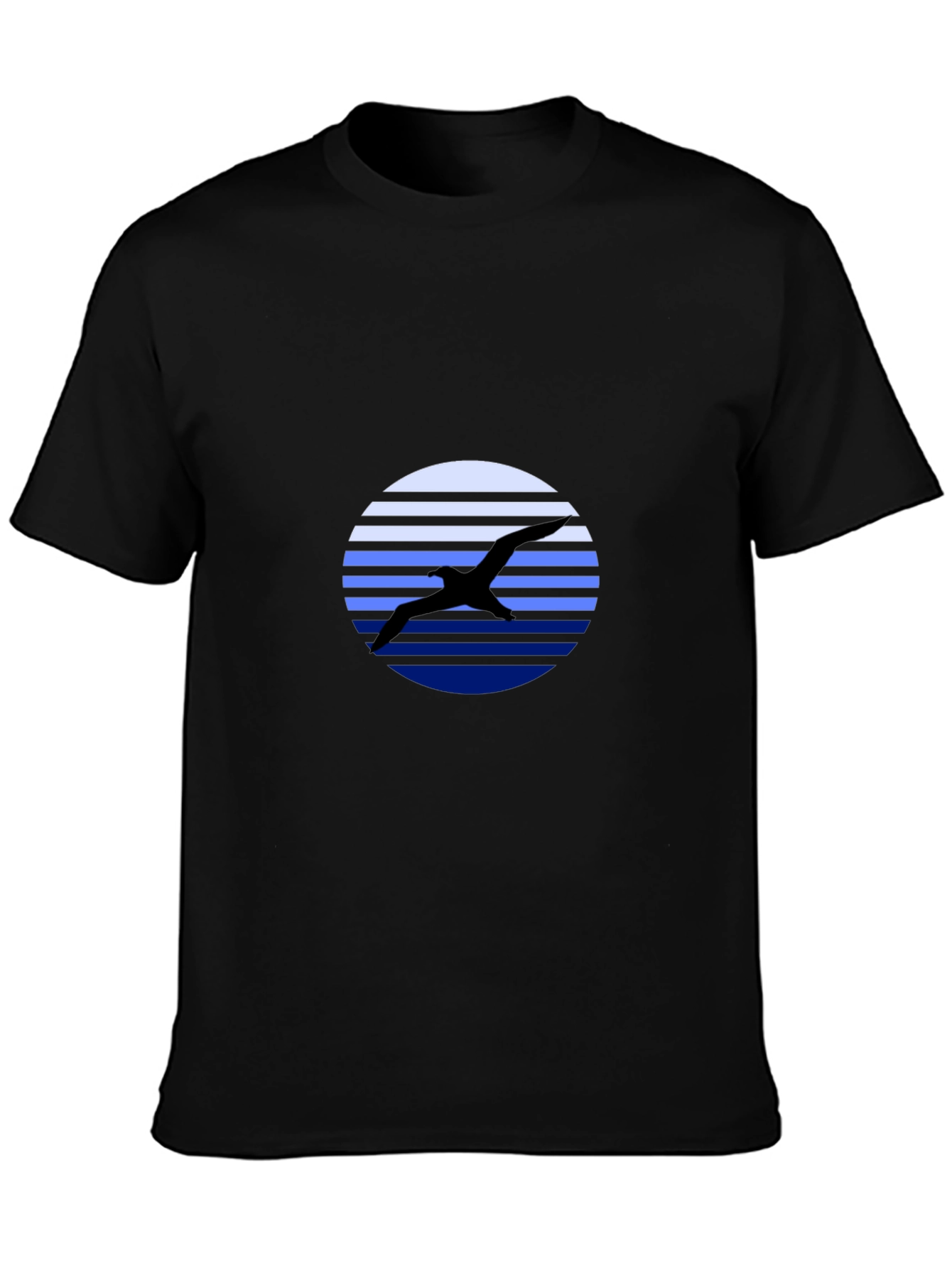Bird Silhouette Graphic Tee - Mens Black T-Shirt