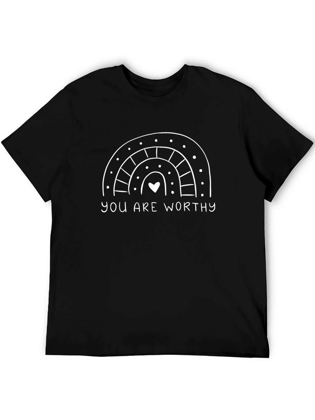 You Are Worthy Rainbow Graphic Tee