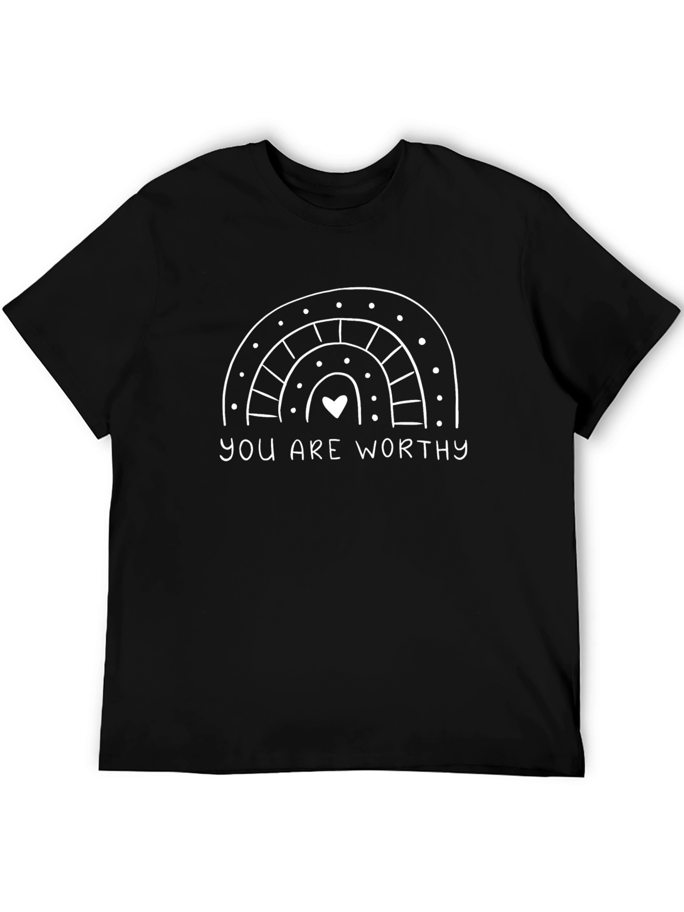 You Are Worthy Rainbow Graphic Tee