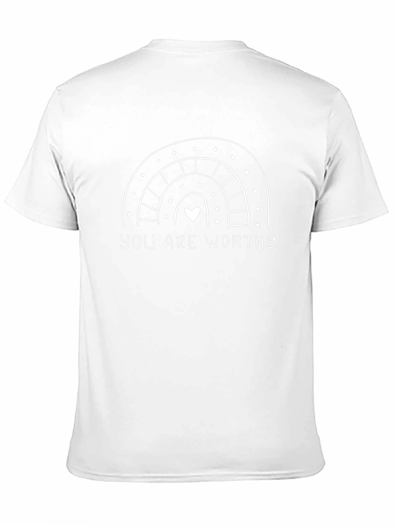 You Are Worthy Rainbow Graphic Tee