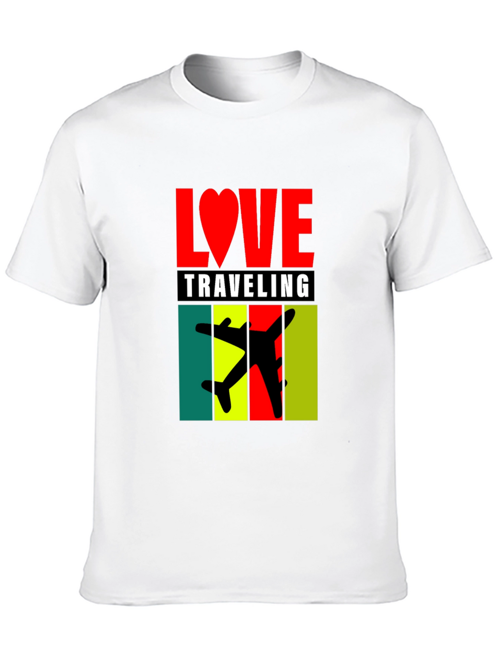 Love Traveling Graphic Tee - Black Unisex T-Shirt