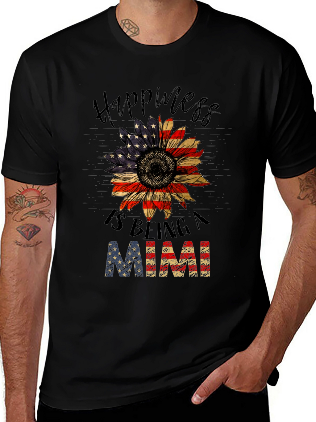 Patriotic Mimi Sunflower Graphic Tee