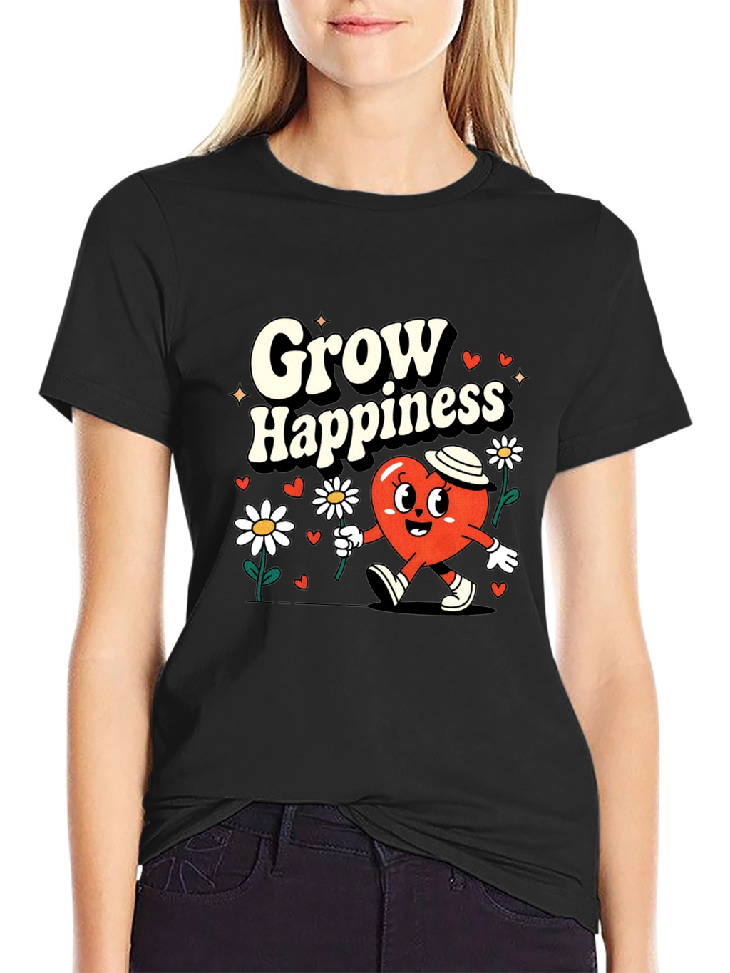 Grow Happiness Graphic Tee