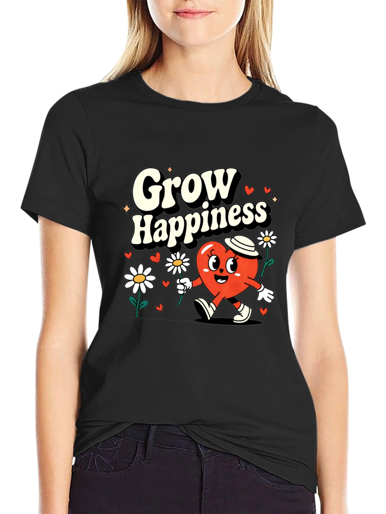 Grow Happiness Graphic Tee