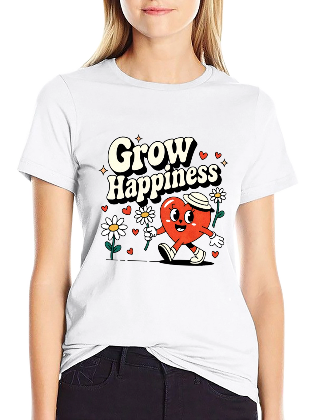 Grow Happiness Graphic Tee