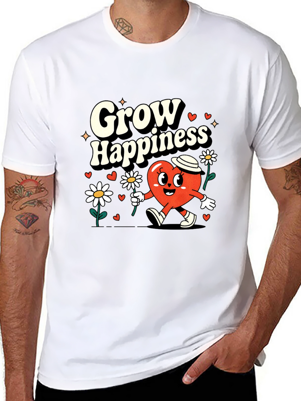 Grow Happiness Graphic Tee