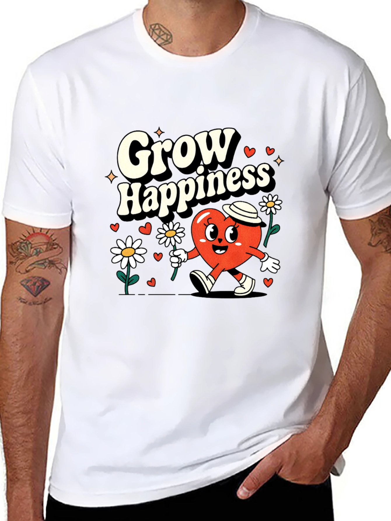 Grow Happiness Graphic Tee