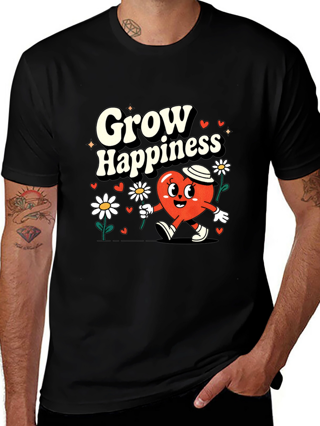 Grow Happiness Graphic Tee