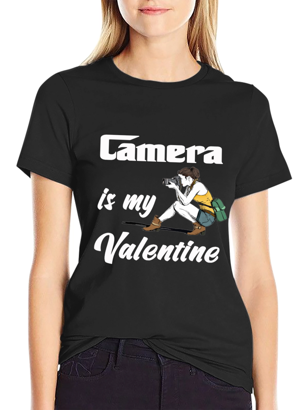 Camera is My Valentine Graphic T-Shirt