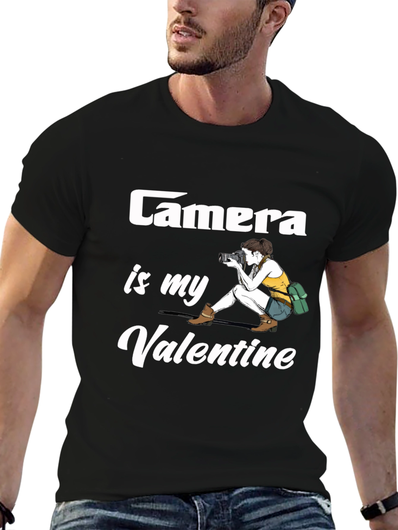 Camera is My Valentine Graphic T-Shirt