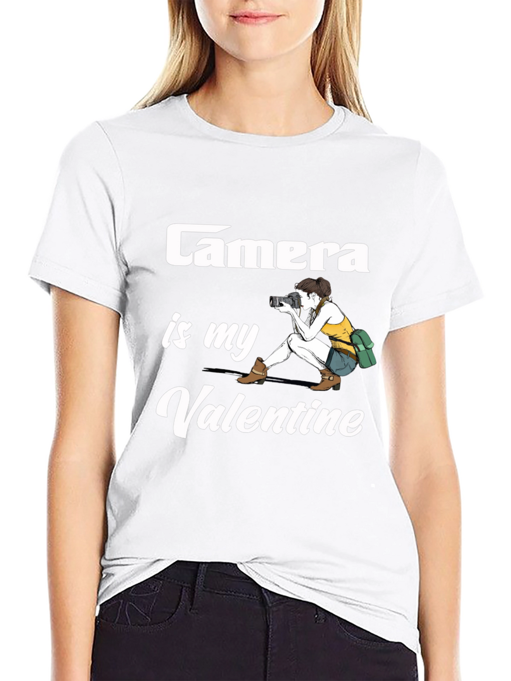 Camera is My Valentine Graphic T-Shirt