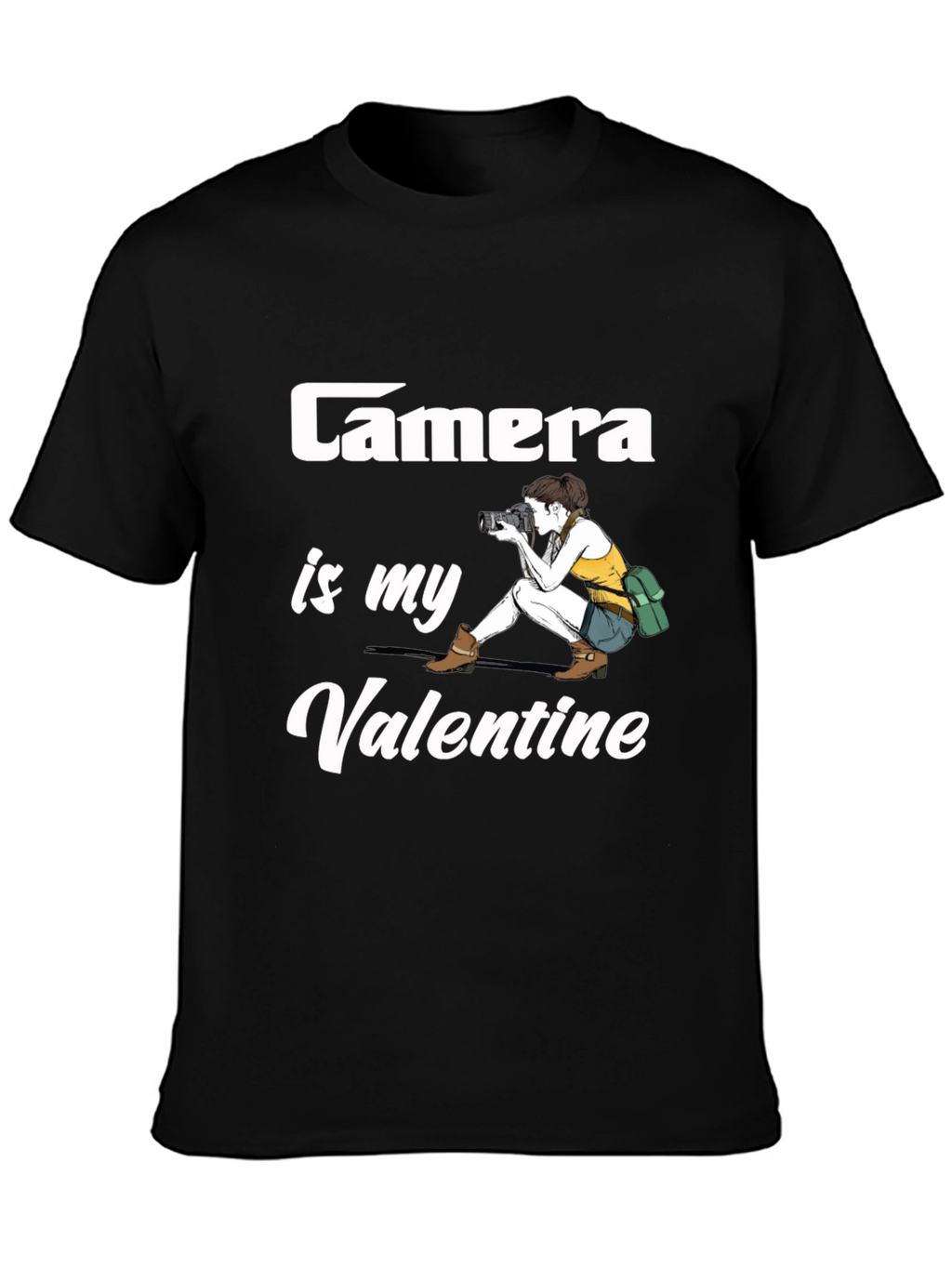 Camera is My Valentine Graphic T-Shirt